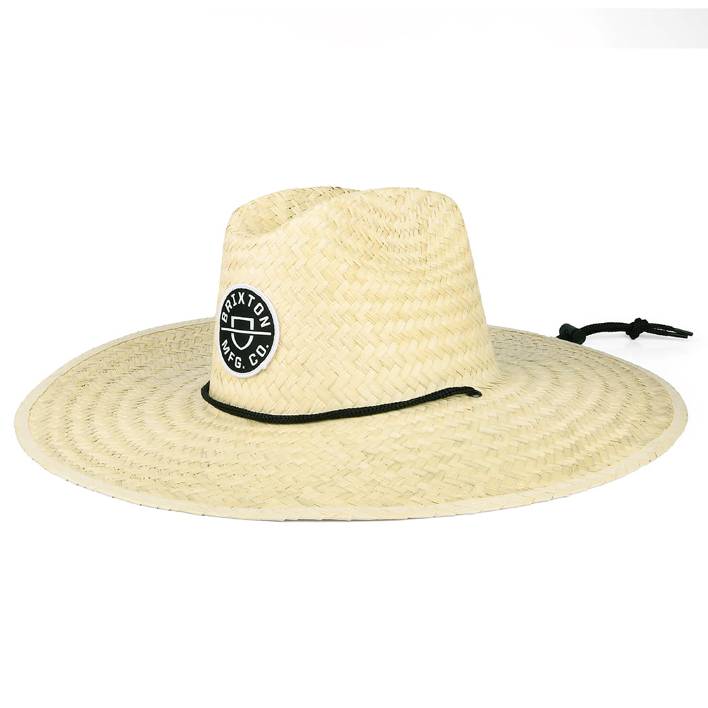 Brixton Hats Crest Straw Lifeguard Hat - Natural