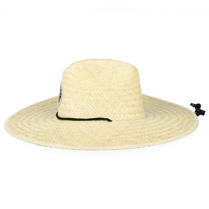 Brixton Hats Crest Straw Lifeguard Hat - Natural