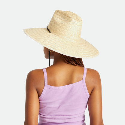 Brixton Hats Crest Straw Lifeguard Hat - Natural