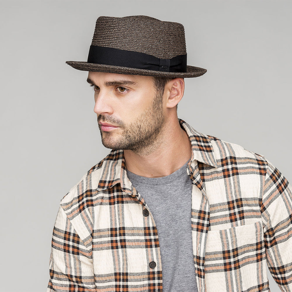 Bailey Hats Waits Pork Pie Hat - Brown