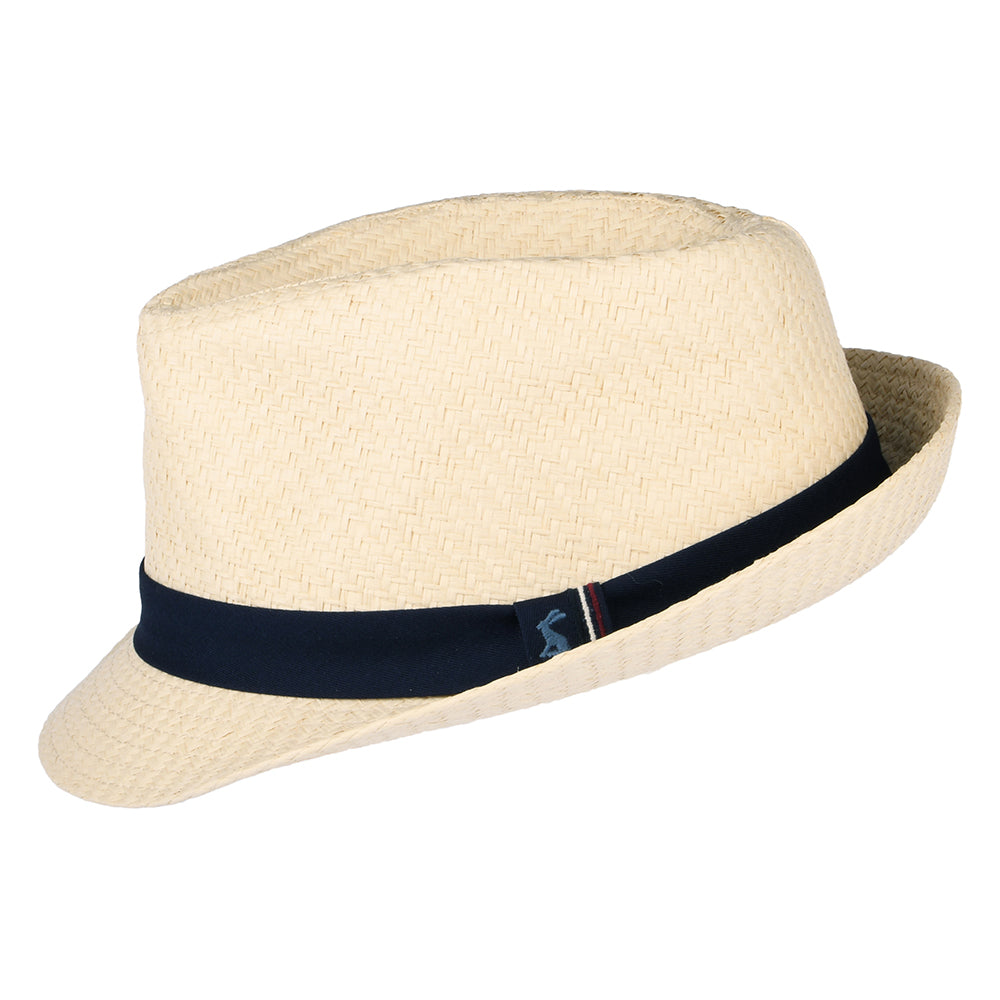 Joules Hats Halstow Toyo Straw Trilby Hat - Sand