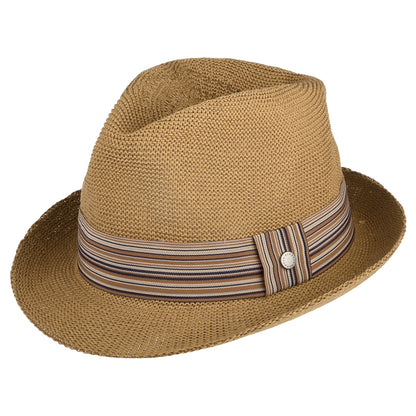 Barbour Hats Belford Summer Trilby Hat - Dark Tan