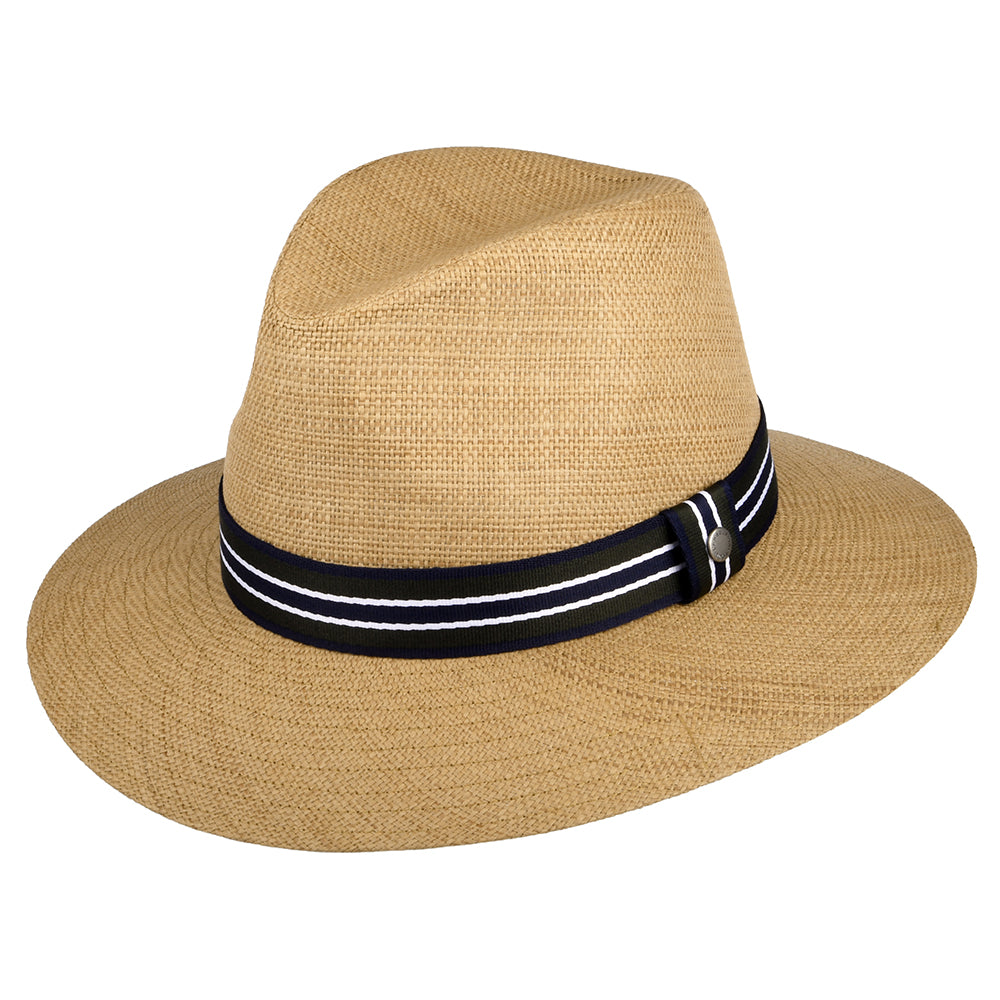 Barbour Hats Rothbury Toyo Straw Fedora Hat - Light Tan – Village Hats