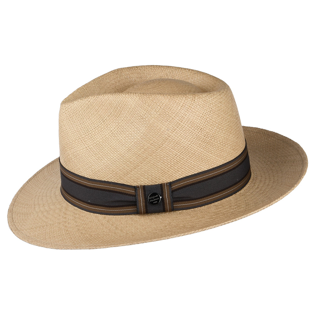 City Sport Teardrop Panama Fedora Hat - Tan