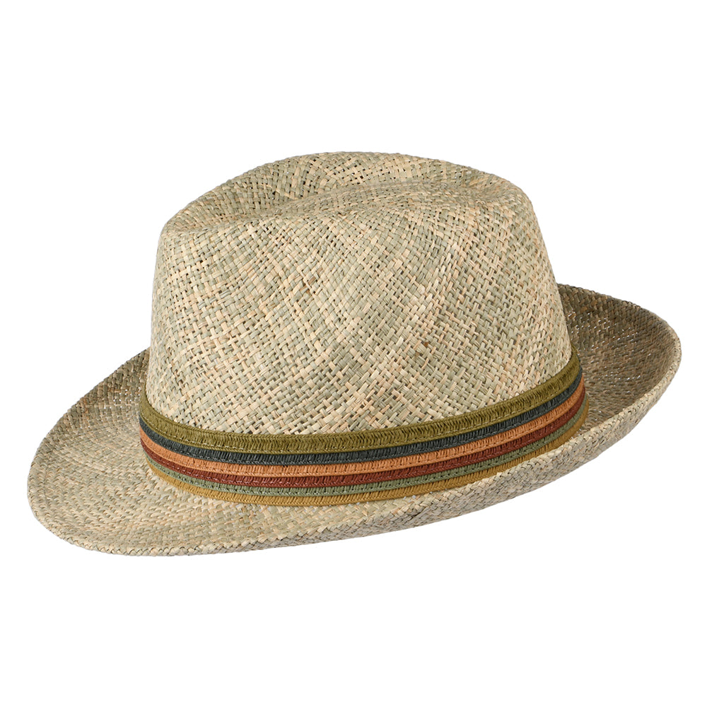 Failsworth Hats Cuba Seagrass Straw Fedora Hat - Natural