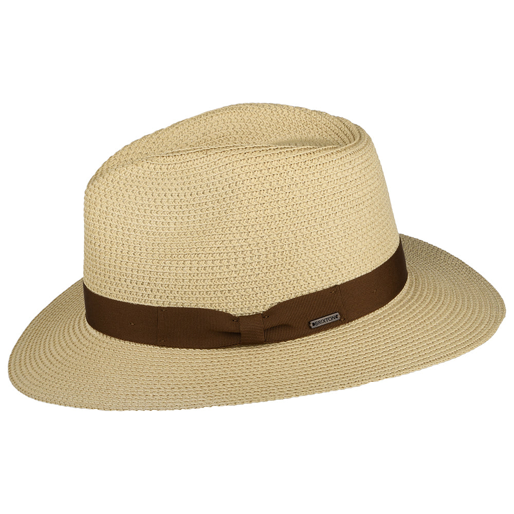 Brixton Hats Rio Toyo Straw Fedora Hat - Natural