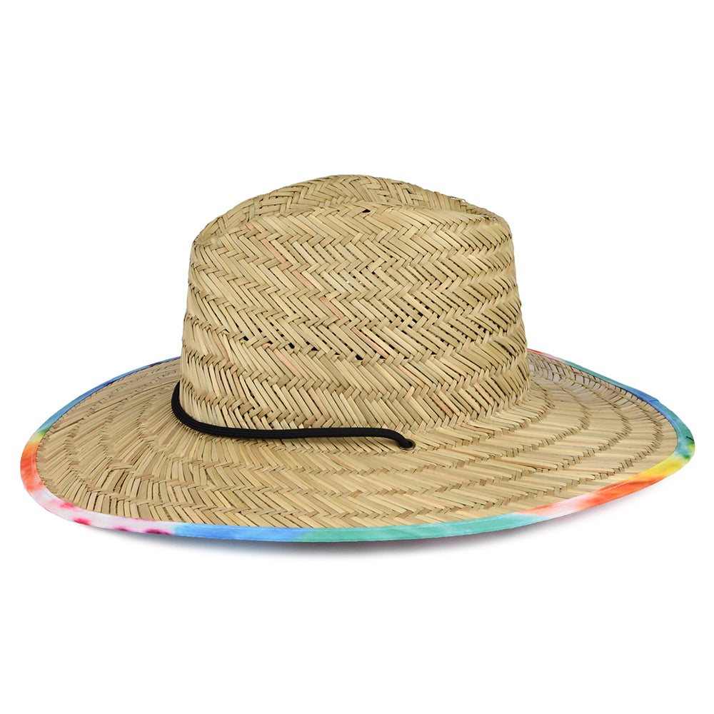 Brixton Hats Messer Straw Lifeguard Hat - Tan-Multi