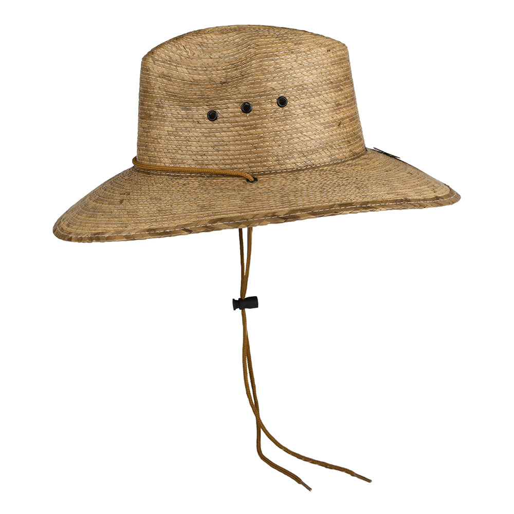 Dorfman Pacific Hats Mt. Momma Braided Palm Lifeguard Hat - Toast