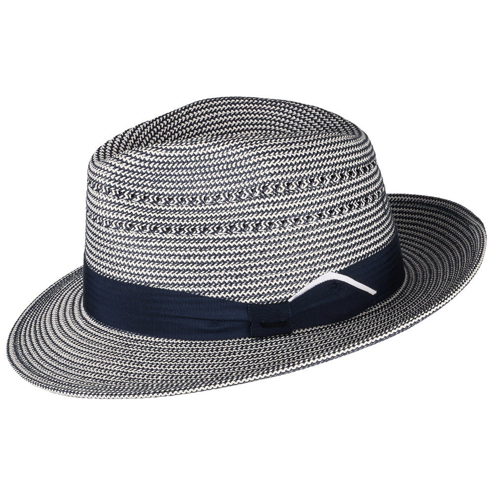 Bailey Hats Eli Fedora Hat - Navy-Cream