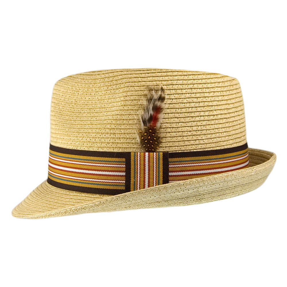 Jaxon & James Ridley C-Crown Trilby Hat - Natural