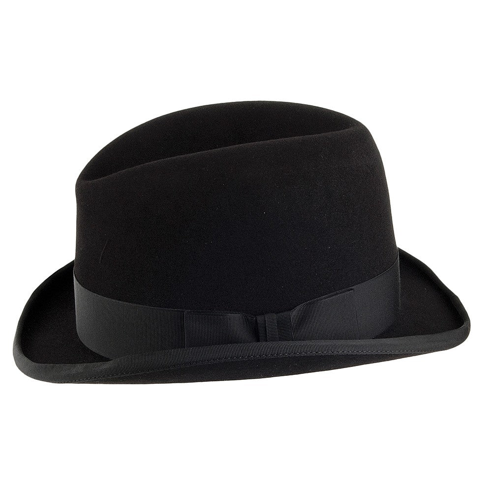 Christys Hats Fur Felt Homburg - Black