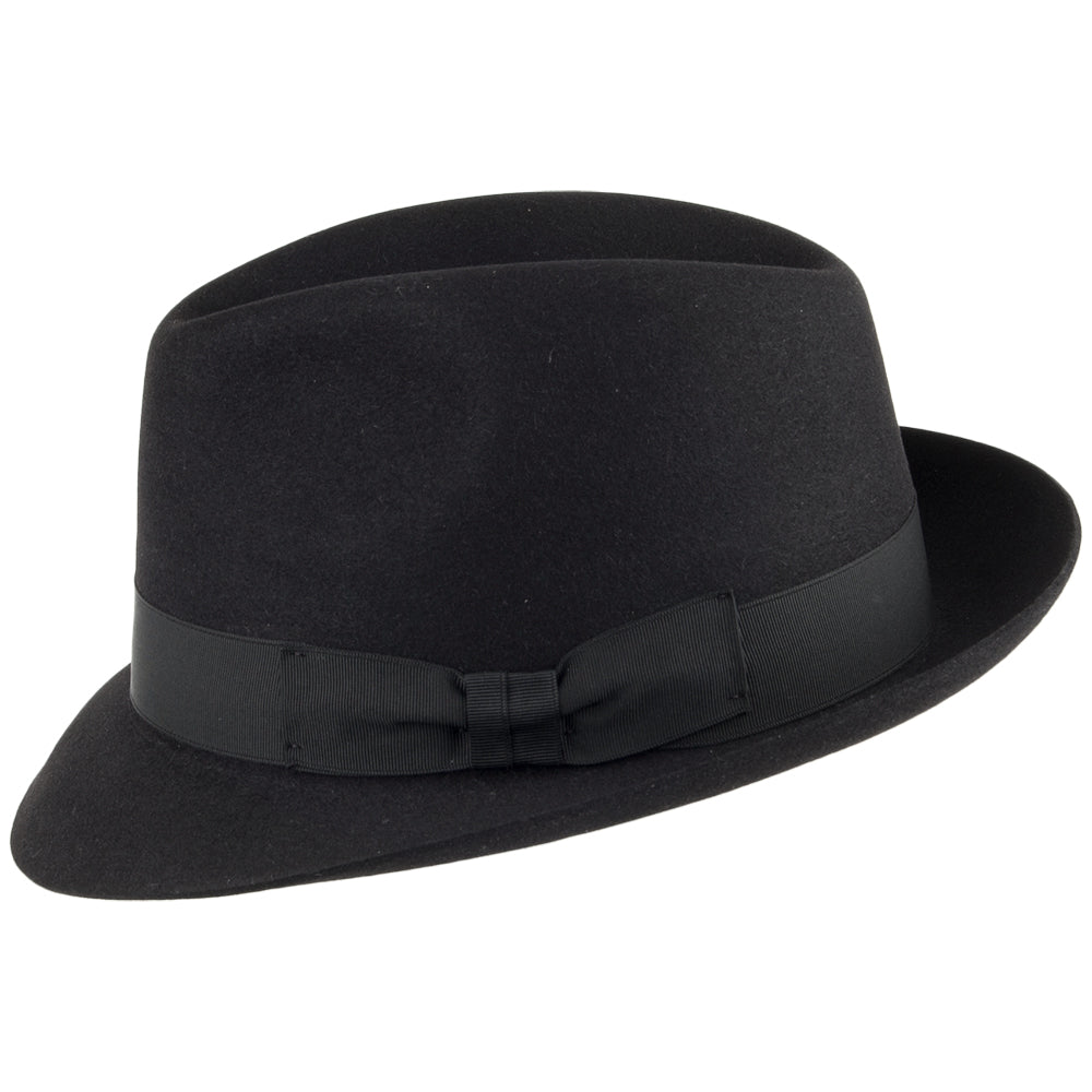 Signes Hats Draper Fur Felt Trilby Hat - Black