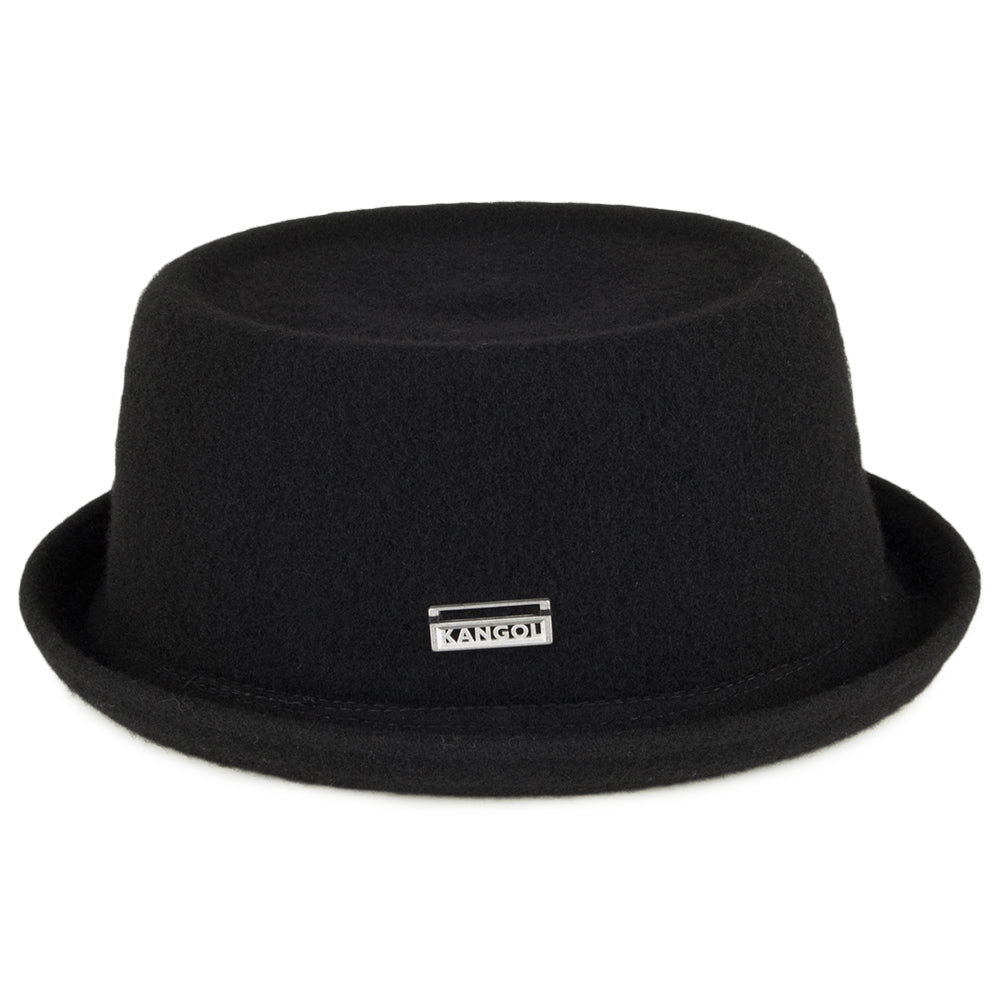 Kangol Wool Mowbray Pork Pie Hat - Black