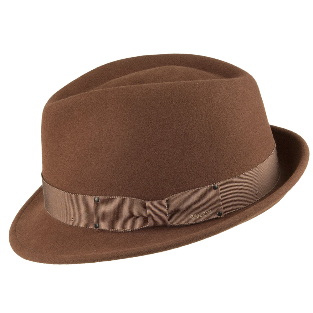 Bailey Hats Wynn Crushable Trilby - Rust