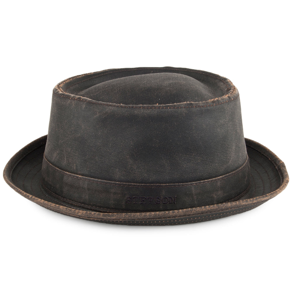 Stetson Hats Odenton Water Resistant Pork Pie Hat - Brown