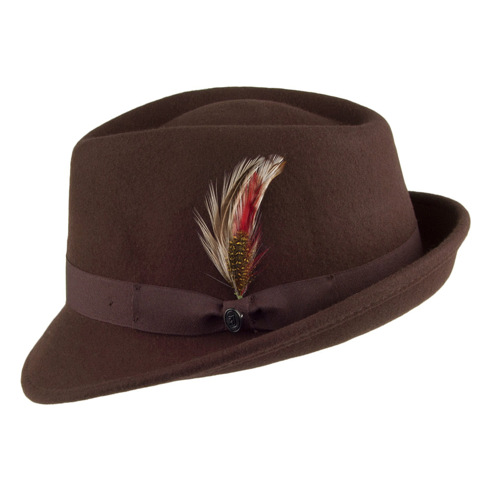 Jaxon & James Detroit Trilby Hat - Brown