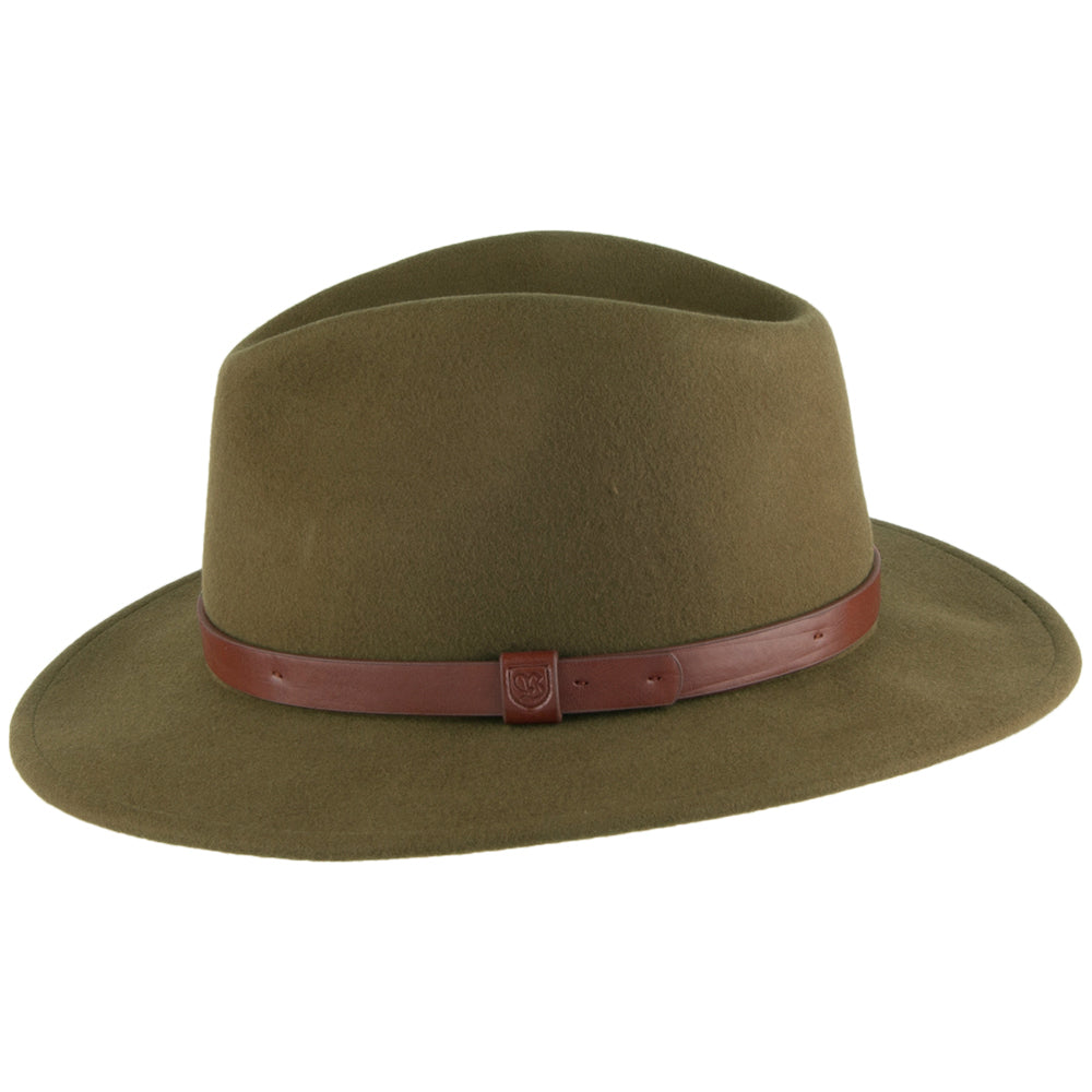 Brixton Hats Messer Fedora - Light Olive