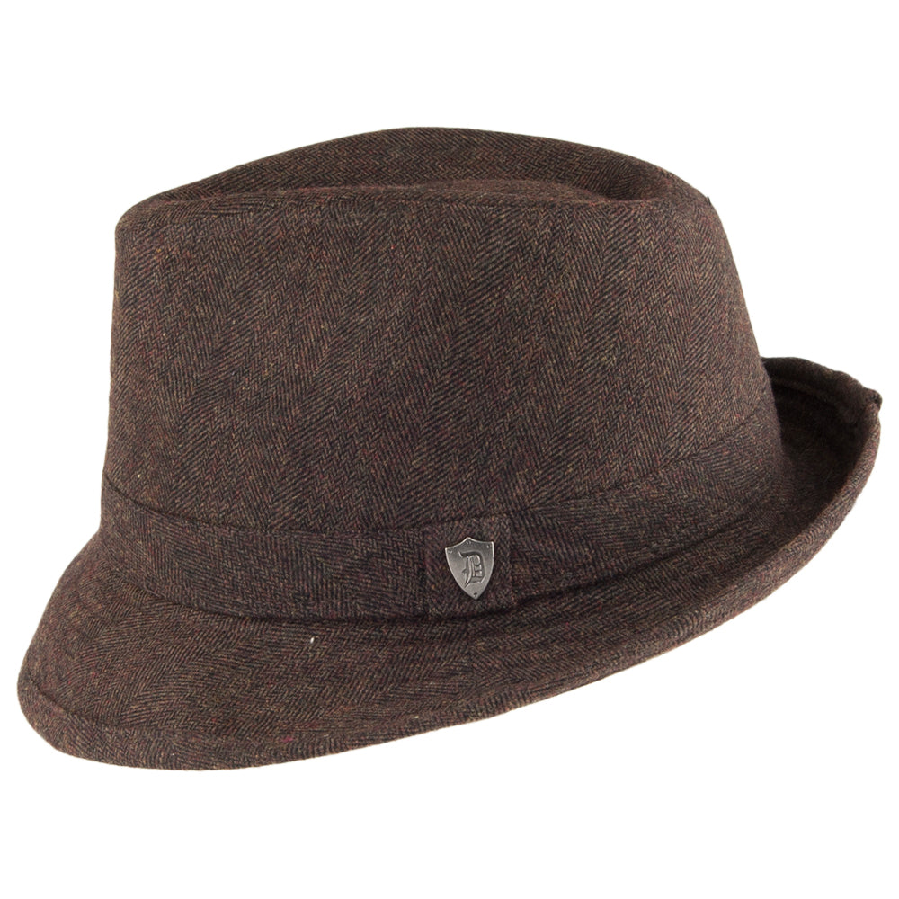 Dorfman Pacific Hats Wool Blend Trilby - Brown