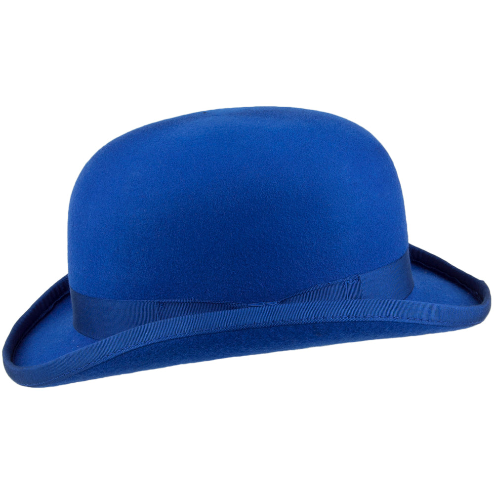 Denton Hats Wool Felt Bowler Hat - Royal Blue