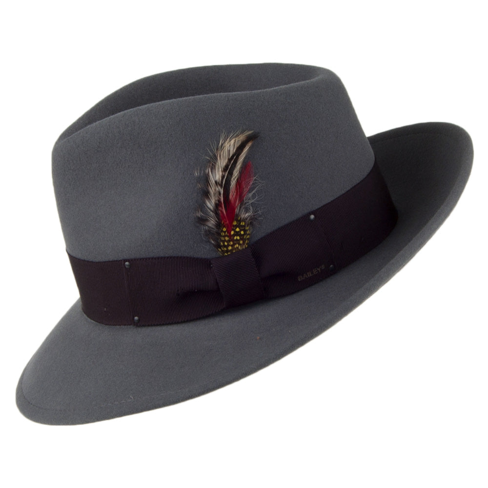 Bailey Hats 7002 Crushable Fedora Hat - Graphite