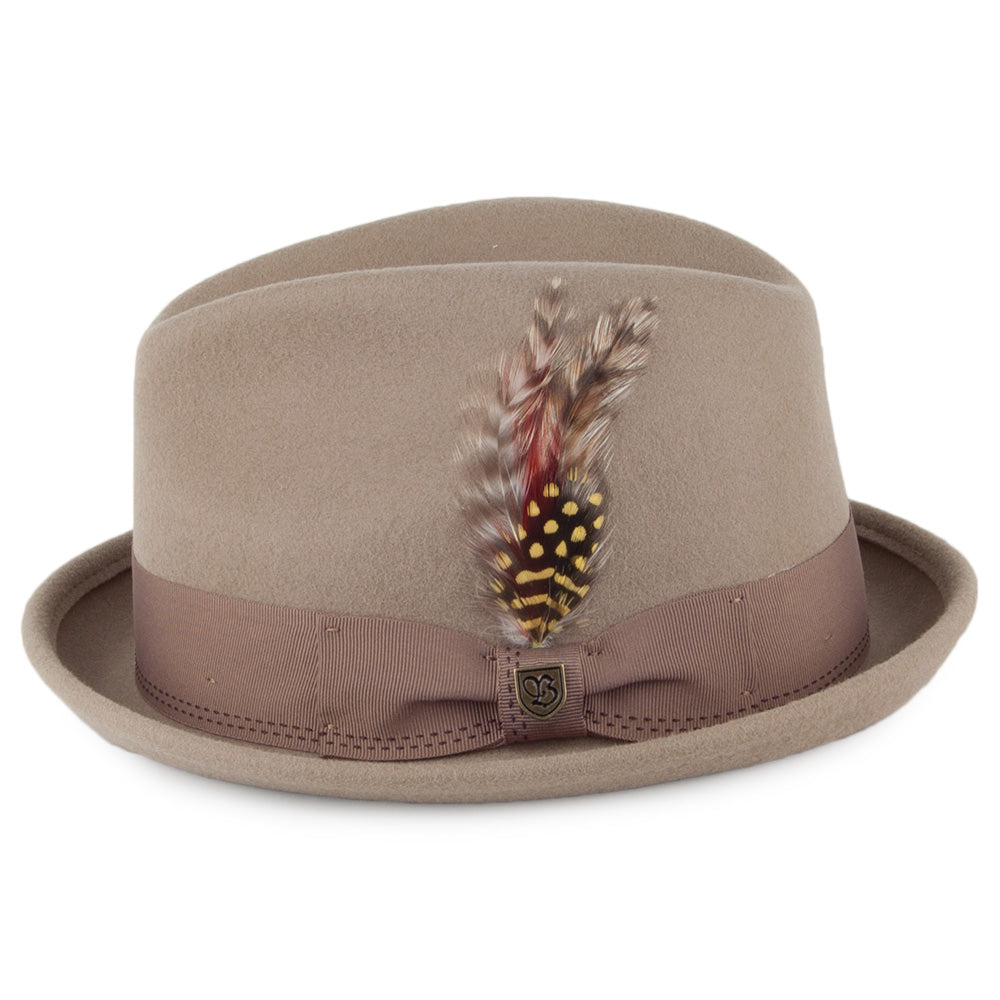 Brixton Hats Gain Trilby Hat - Khaki