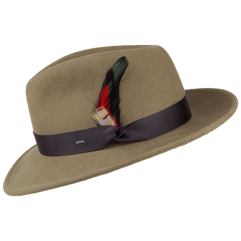 Bailey Hats Metrick Wool Felt Fedora Hat - Light Olive