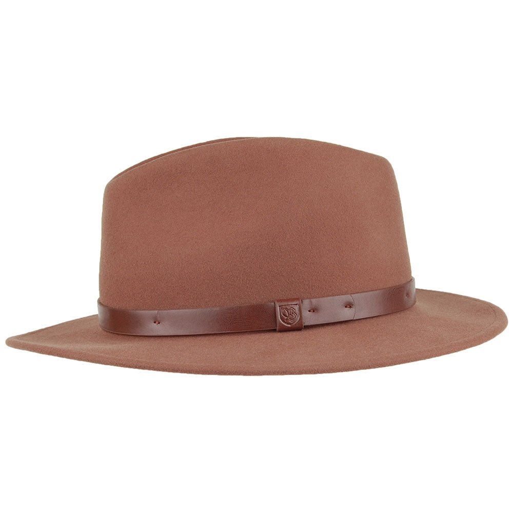 Brixton Hats Messer Fedora - Brown