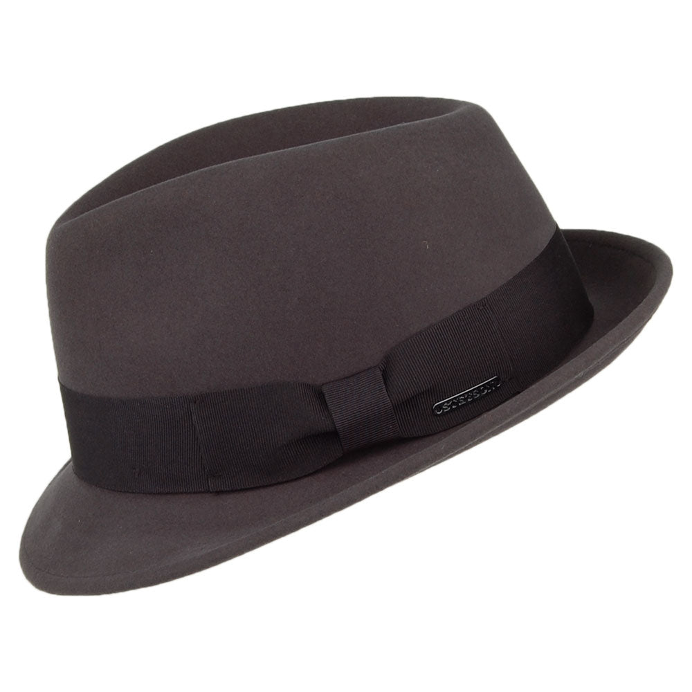 Stetson Hats Player Wool & Cashmere Trilby Hat - Charcoal