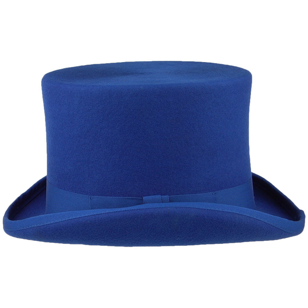 Denton Hats Wool Felt Top Hat - Royal Blue