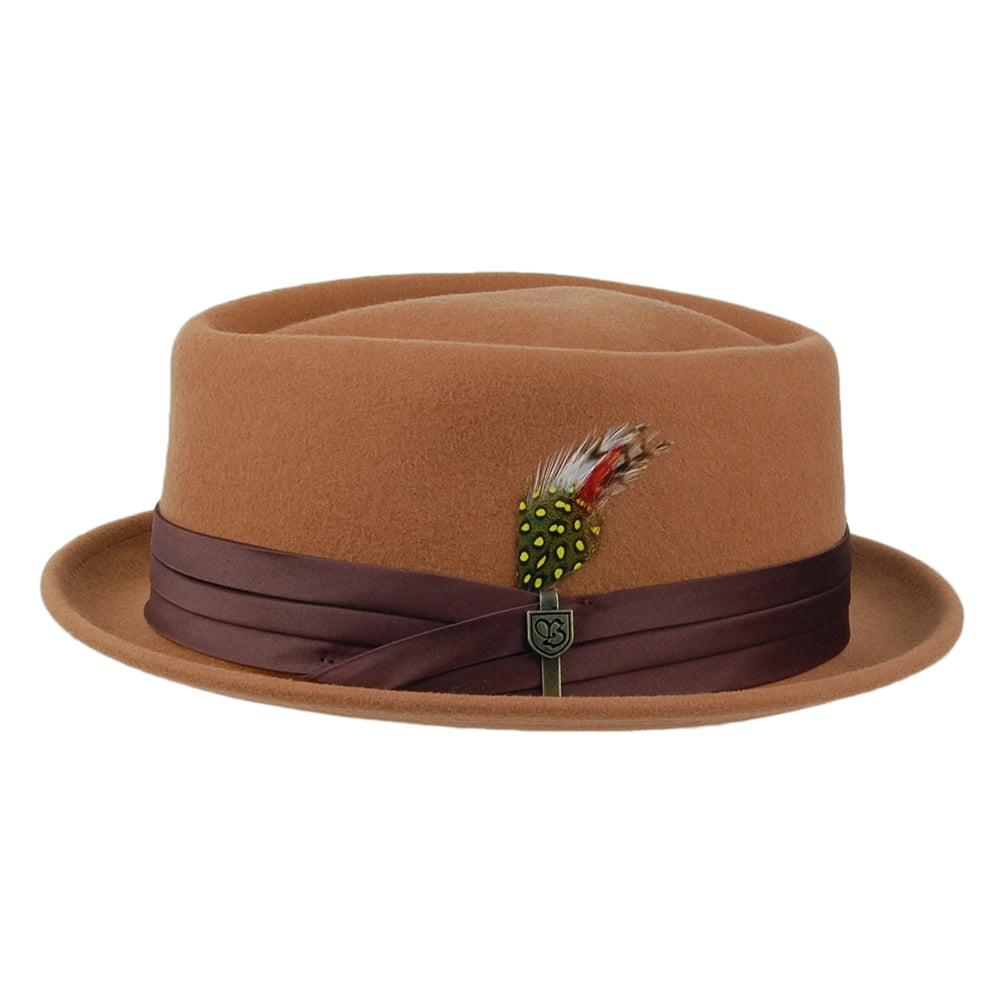 Brixton Hats Stout Pork Pie Hat - Caramel