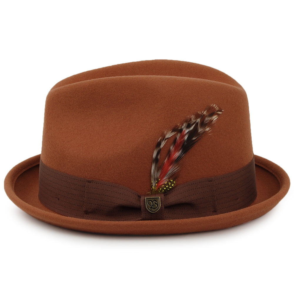 Brixton Hats Gain Trilby Hat - Rust