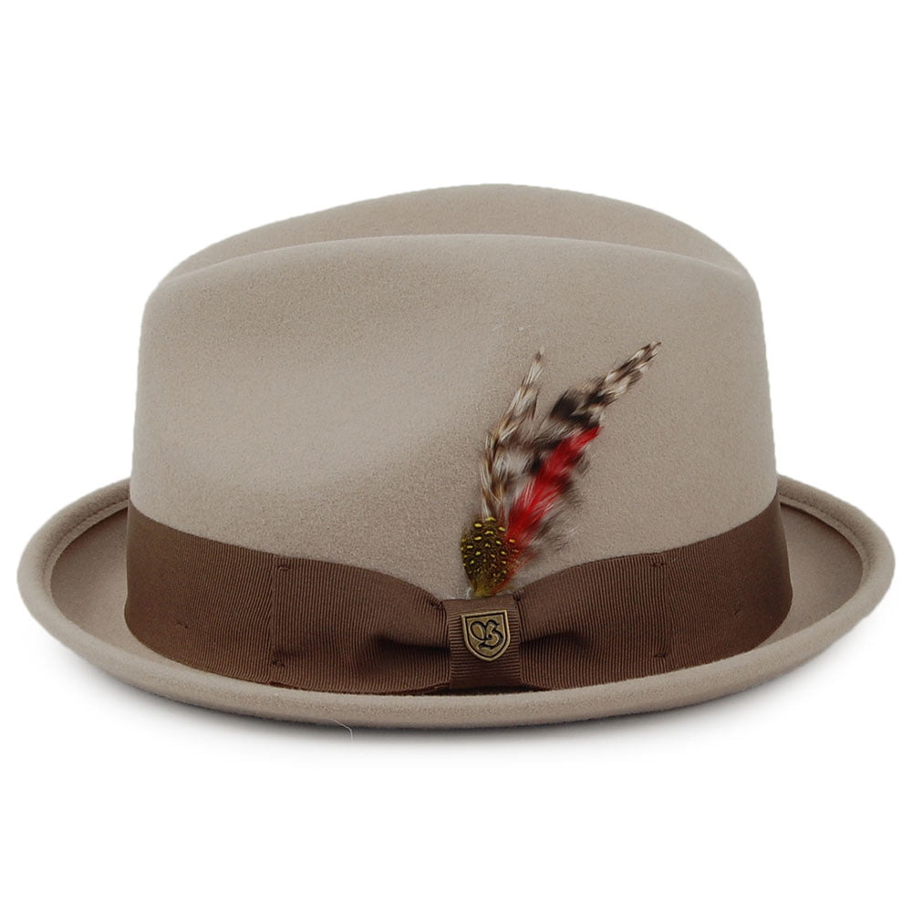 Brixton Hats Gain Trilby Hat - Stone