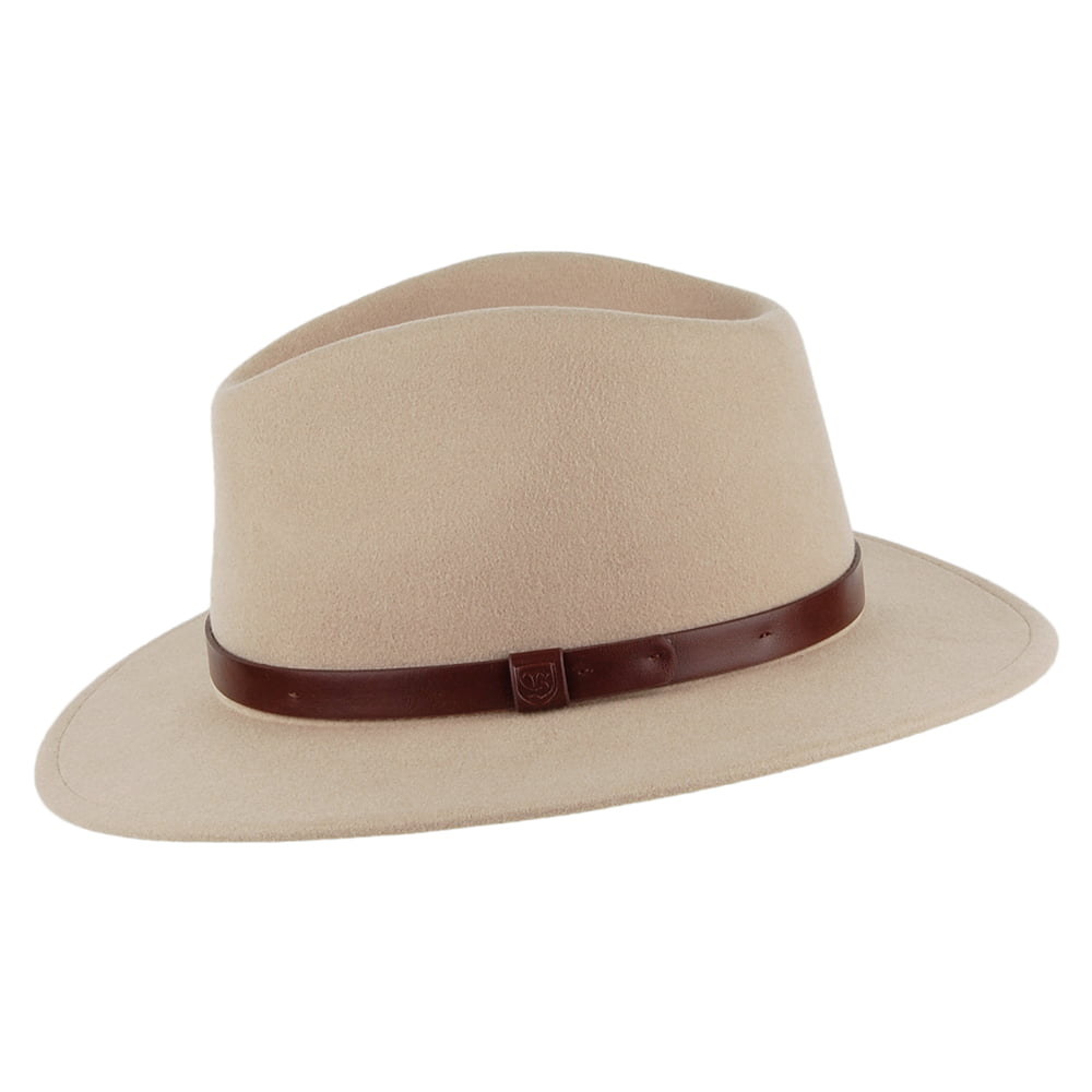 Brixton Hats Messer Fedora - Light Khaki