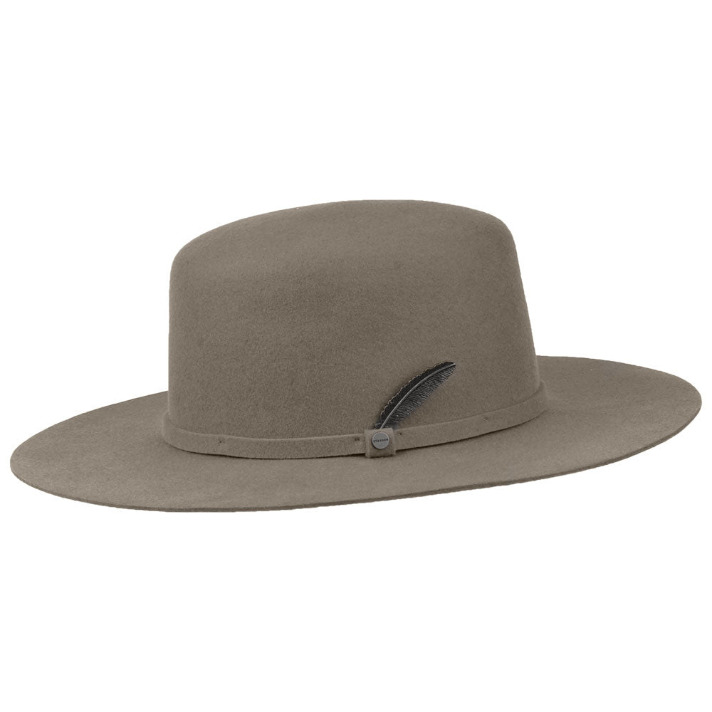 Stetson Hats Wool Felt Open Crown Western Hat - Brown