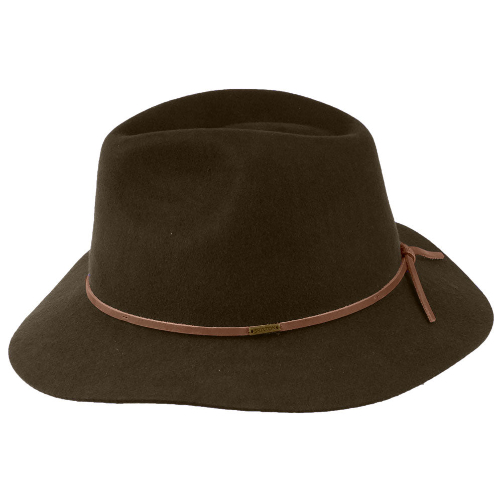 Brixton Hats Wesley Wool Felt Fedora Hat - Brown