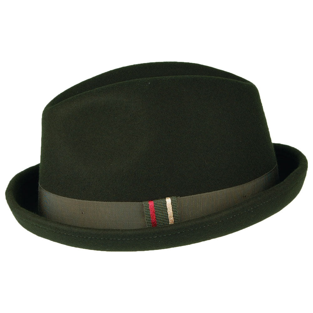 Christys Hats New Orleans Wool Felt Trilby Hat - Moss