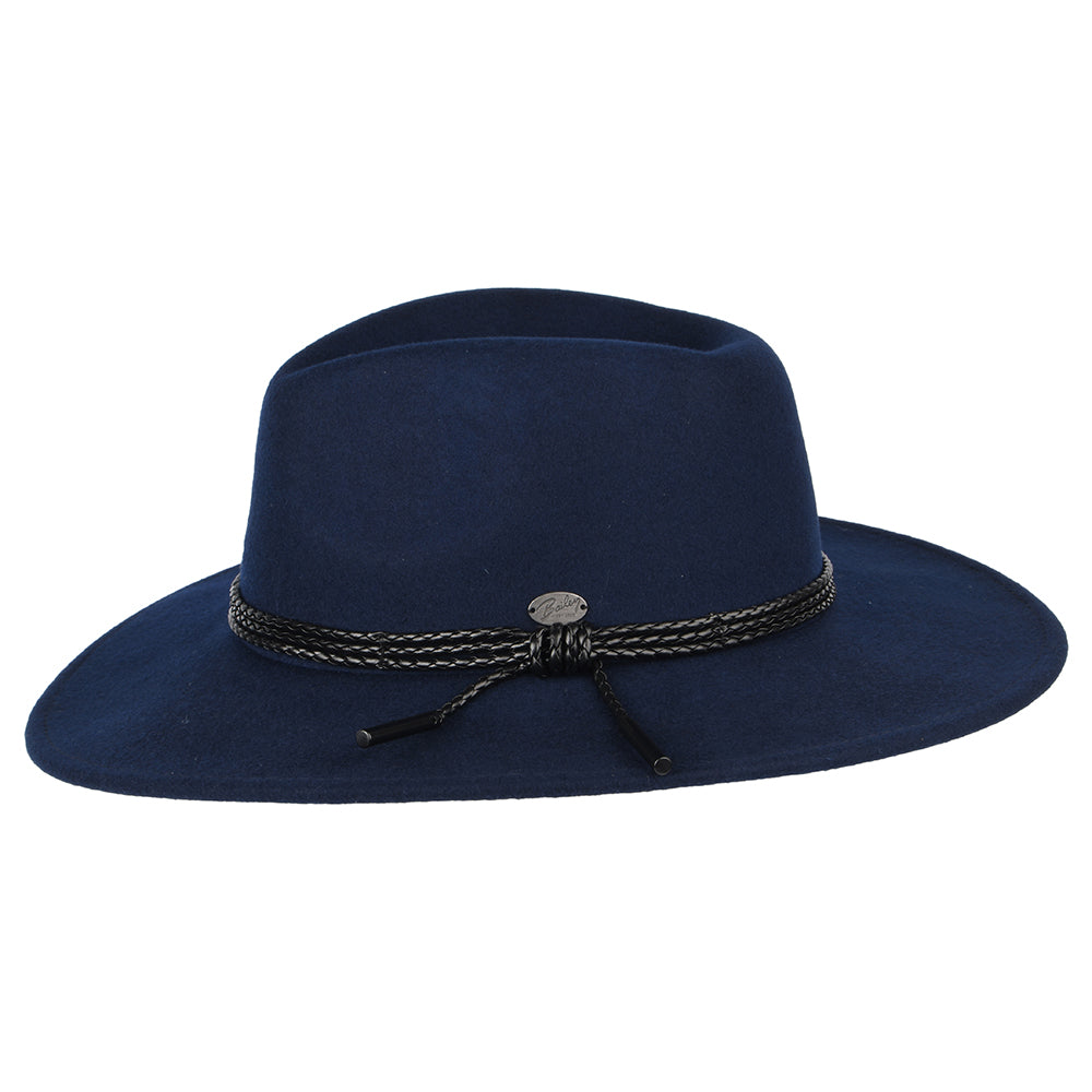 Bailey Hats Piston Wool Felt Outback Hat - Navy Blue