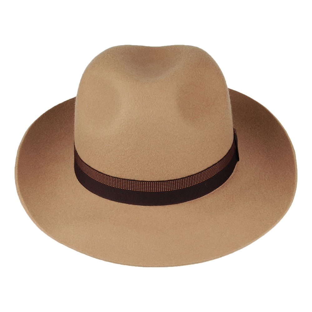 Christys Hats Grosvenor Wool Felt Fedora Hat - Camel