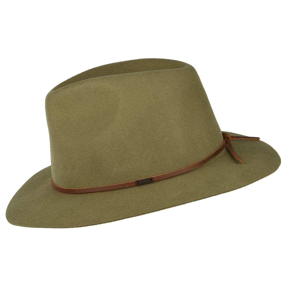 Brixton Hats Wesley Wool Felt Fedora Hat - Bronze