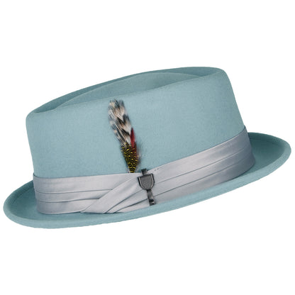 Brixton Hats Stout Wool Felt Pork Pie Hat - Ice Blue