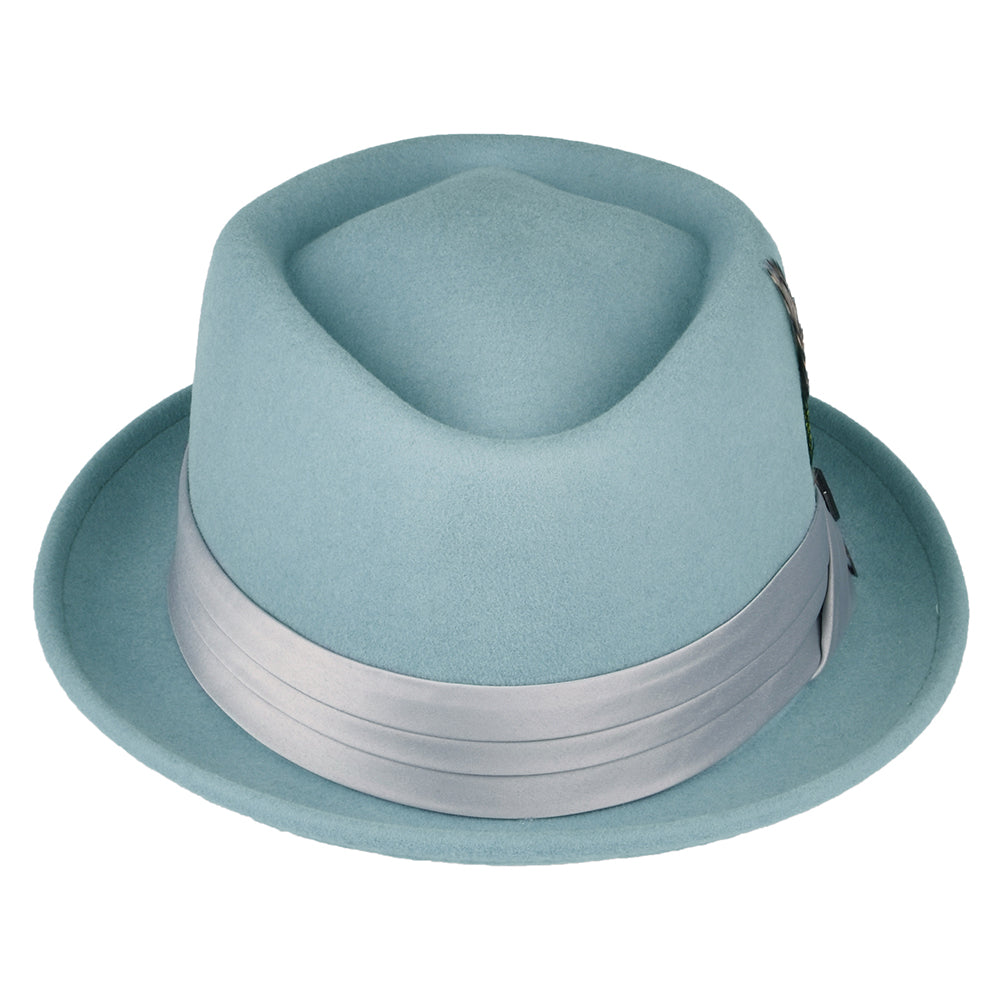 Brixton Hats Stout Wool Felt Pork Pie Hat - Ice Blue