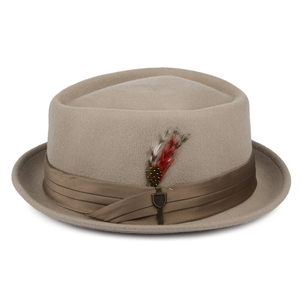 Brixton Hats Stout Wool Felt Pork Pie Hat - Beige