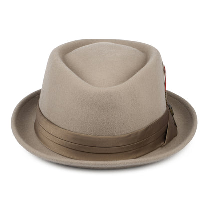 Brixton Hats Stout Wool Felt Pork Pie Hat - Beige