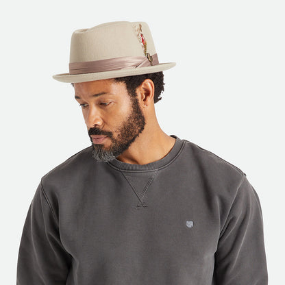 Brixton Hats Stout Wool Felt Pork Pie Hat - Beige