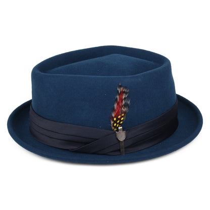 Brixton Hats Stout Wool Felt Pork Pie Hat - Ocean