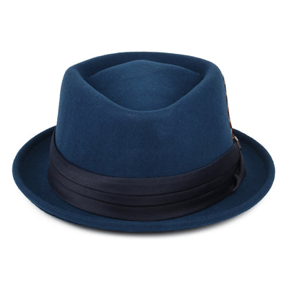 Brixton Hats Stout Wool Felt Pork Pie Hat - Ocean