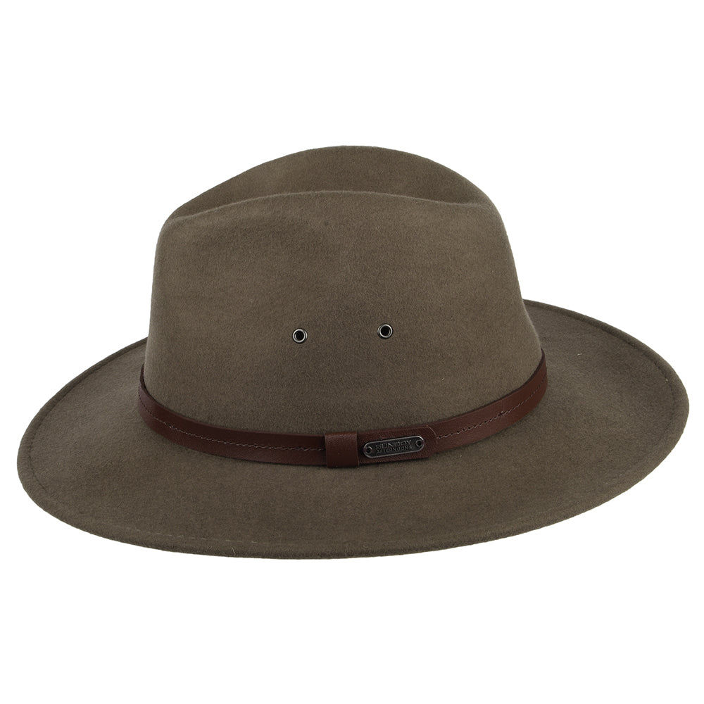 Sunday Afternoons Hats Winston Wool Felt Water Repellent Outback Hat - Brown