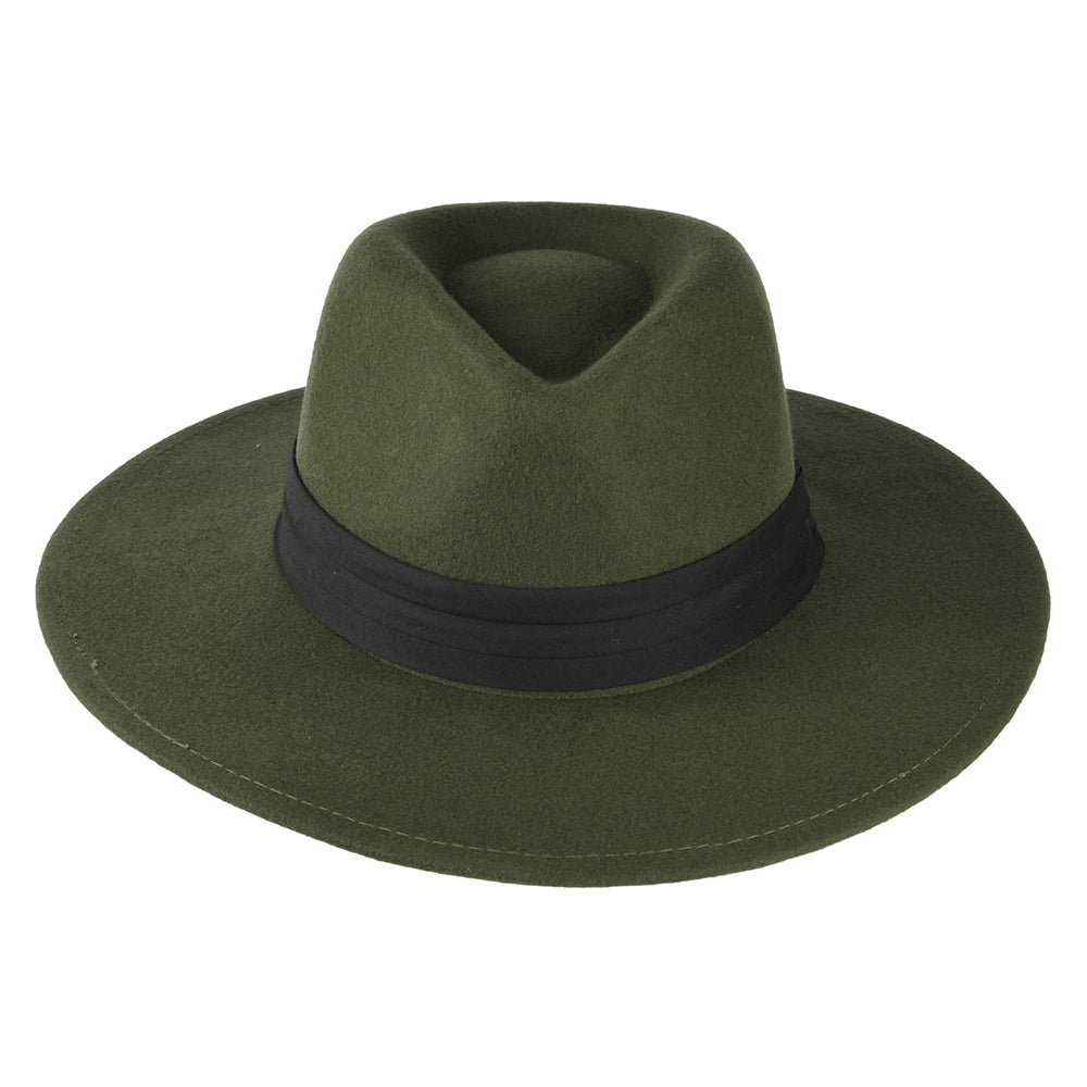 Bailey Hats Thaler Wool Felt Fedora Hat - Olive