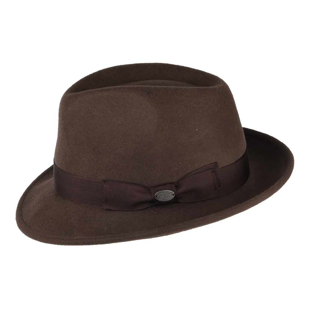 Bailey Hats Maglor Wool Felt Trilby Hat - Chocolate