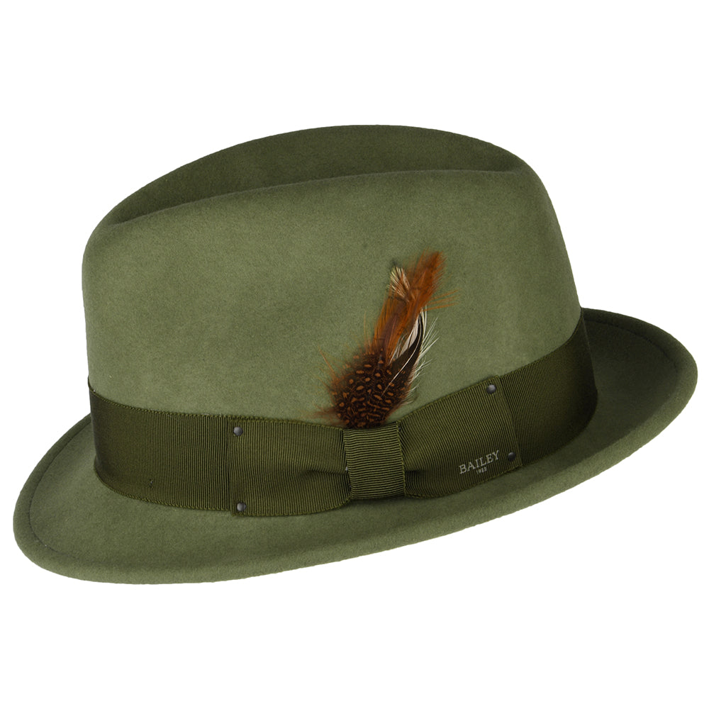 Bailey Hats Tino Crushable Trilby Hat - Olive